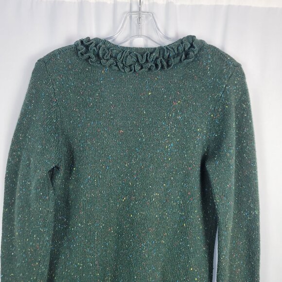 Christopher & Banks Cardigan Sweater Women's Size Small Green with Flecks - Picture 12 of 14